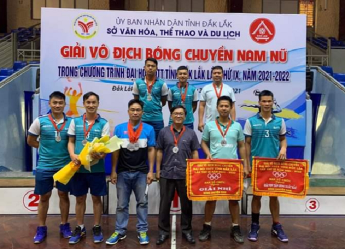 Đội bóng chuyền nam huyện Ea H’Leo đạt giải cao tại Đại hội TDTT tỉnh Đắk Lắk năm 2021-2022